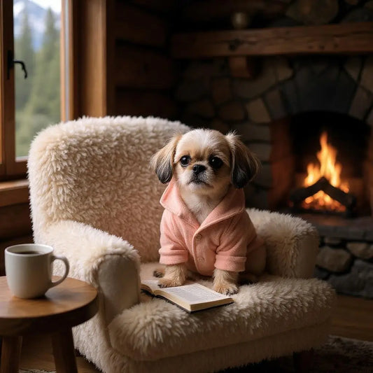 Macacão Inverno Pipoquinha Quente e Estiloso | Caprioli Shop roupa para cachorro Rosa / 1