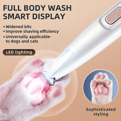 Máquina de Corte Elétrica Pet Silenciosa USB Precisão Pata e Rosto | Caprioli Inter Maquina tosa para gatos