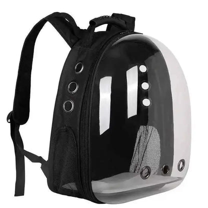 Mochila Cápsula Espacial para Gatos - Ventilada Ergonômica Segura | Caprioli Shop - Preto - Mochila transporte