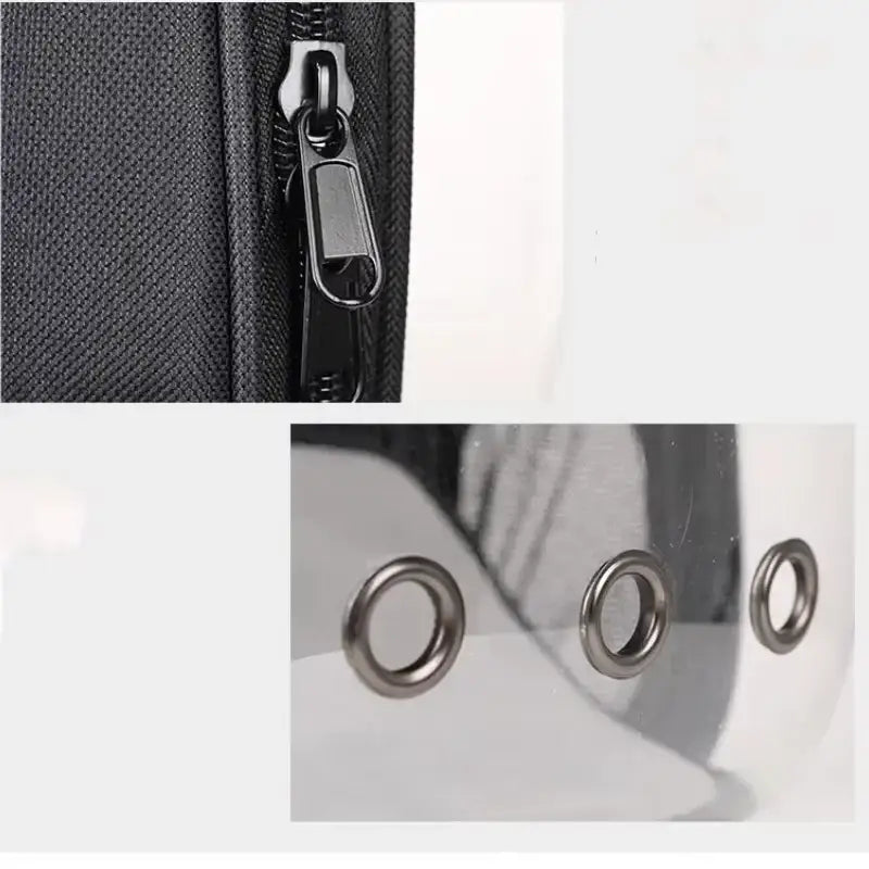 Mochila Cápsula Espacial para Gatos - Ventilada Ergonômica Segura | Caprioli Shop - Preto - Mochila transporte