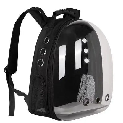 Mochila Cápsula Espacial para Gatos - Ventilada Ergonômica Segura | Caprioli Shop - Preto - Mochila transporte
