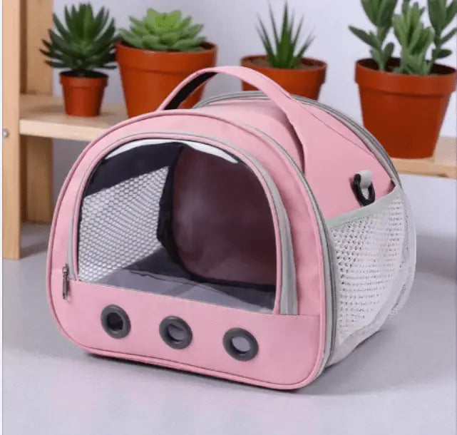 Mochila Elegante para transporte de Gatos Conforto e Estilo | Caprioli Inter gatos pink / S