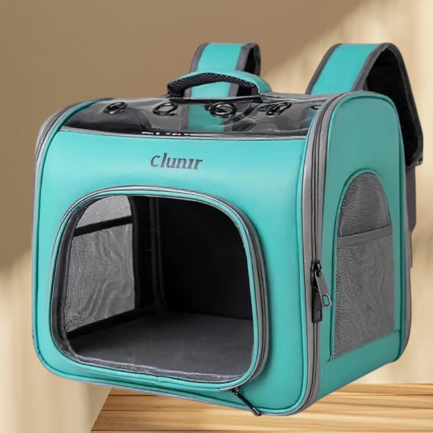 Mochila Luxo para Pets Conforto e Estilo | Caprioli Shop mochila Verde Agua