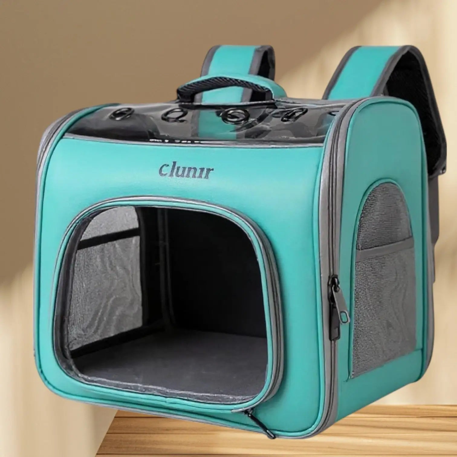 Mochila Luxo para Pets Conforto e Estilo | Caprioli Shop mochila Verde Agua