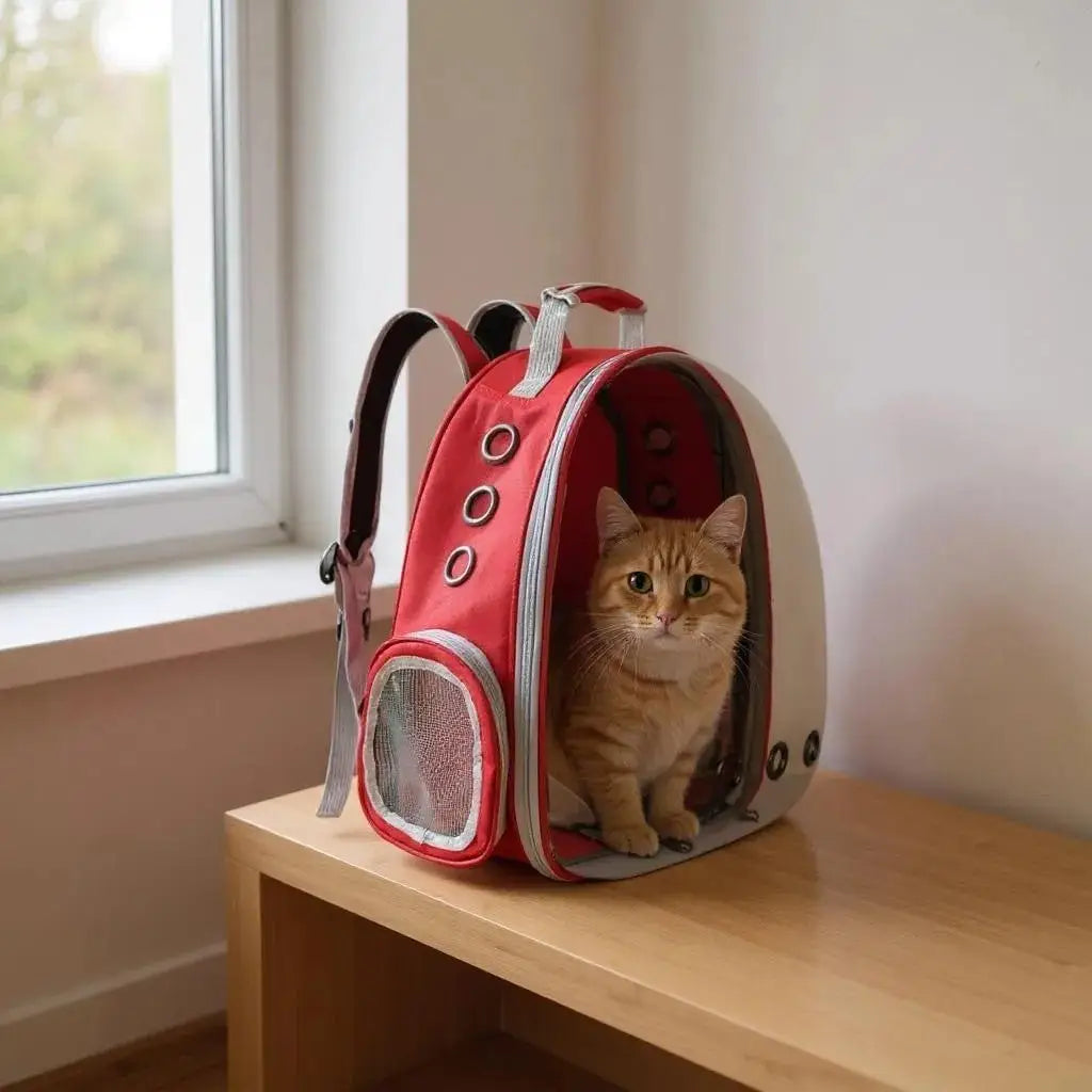 Mochila Transporte Gato Visão Panorâmica Cores | Caprioli Shop