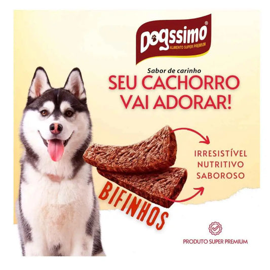 Petisco Bifinho Super Macio para Cães | Caprioli Inter petisco cachorro