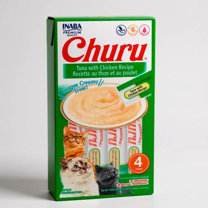 Petisco para Gatos Churu - 4 unidades 14 G | Caprili Shop - petiscos gatos - Atum com Frango