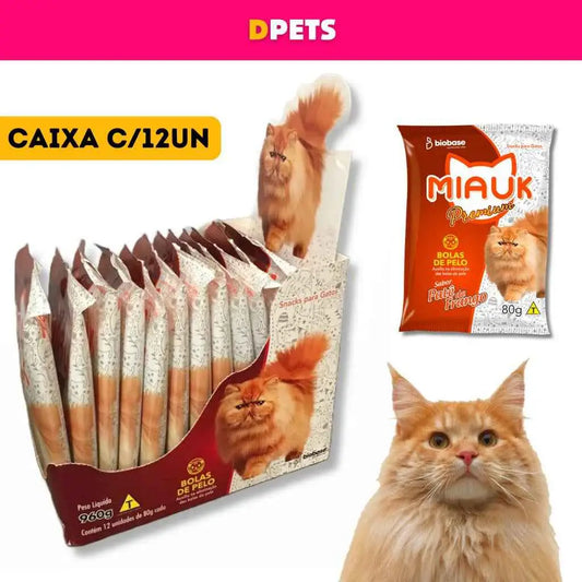 Petisco Premium para Gatos Elimina Bolas de Pelo caixa com 12 | Caprioli Shop petisco gatos