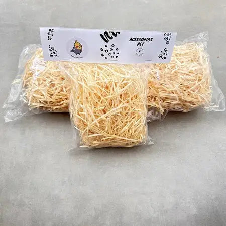 Puxa Palha Antiestresse Brinquedo Interativo para Calopsita e Periquito | Caprioli Shop - Refil - Brinquedos