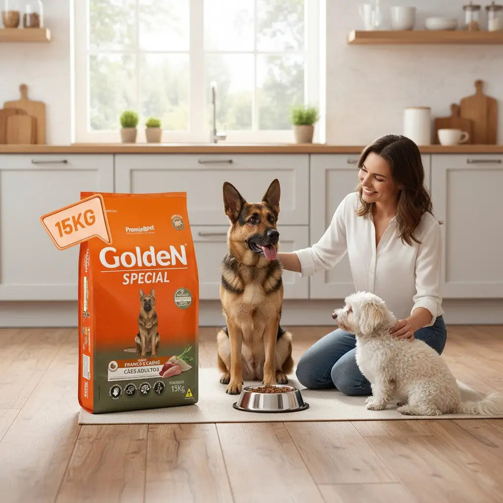 Ração Golden Special para Cães Adultos Original - Carne e Frango 15kg | Caprioli Shop - Para Cachorro