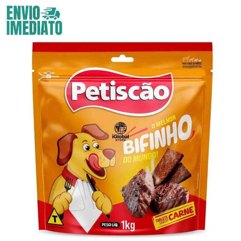 Bifinho Mastigável de Carne 1kg Sabor Irresistível | Caprioli Inter