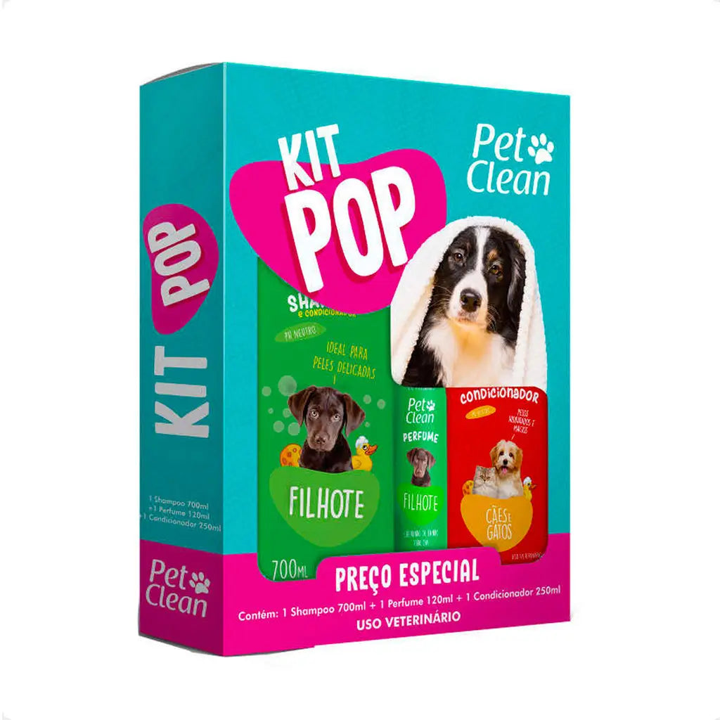 Pet Clean Pop Kit - Sophisticated Bath for Your Friend | Caprioli - Details