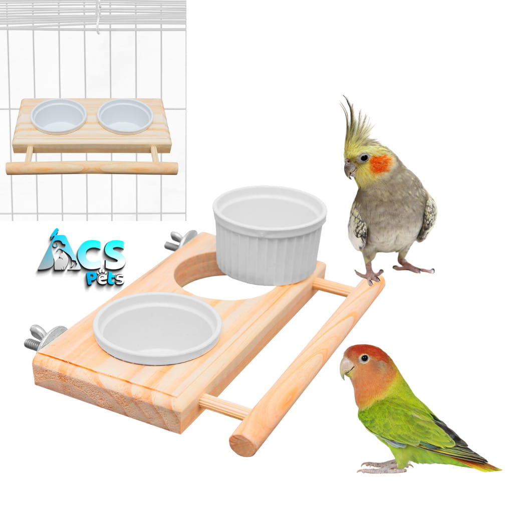 Comedouro Luxo para Calopsita Periquito e Agapornis | Caprili Shop