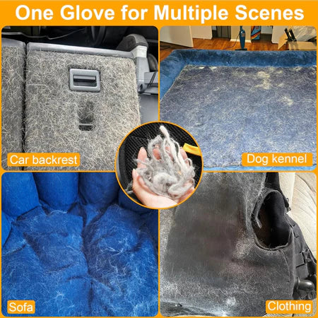 Premium Pet Gloves – Double Brush for Hair Removal, Massage and Hygiene – Dogs and Cats | Caprioli Shop