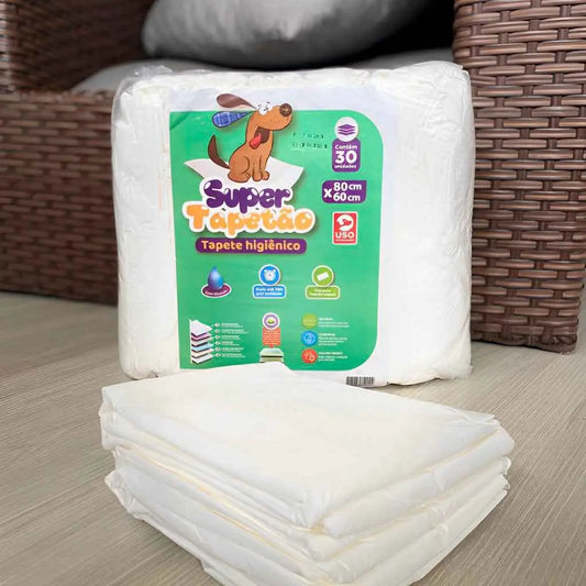 Tapete Higiênico Super Absorvente 80x60cm Conforto e Praticidade | Caprioli Inter tapete higiênico para cachorro