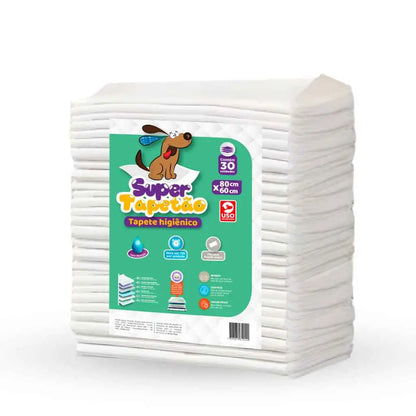 Tapete Higiênico Super Absorvente 80x60cm Conforto e Praticidade | Caprioli Inter tapete higiênico para cachorro
