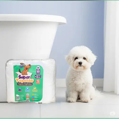 Tapete Higiênico Super Absorvente 80x60cm Conforto e Praticidade | Caprioli Inter tapete higiênico para cachorro