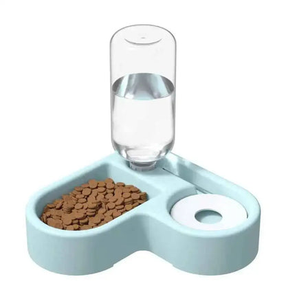 Tigela Dupla de Canto para Gato e Cachorro / Caprioli Shop comedouro bebedouro Azul