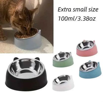 Tigela Inox Oblíqua para Cães e Gatos | Caprioli Shop Acessórios Pets