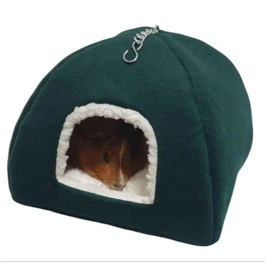 Toca Cabana Pet Premium 20cm - Conforto Sherpa Para Roedores | Caprioli Shop - Casinha para animais pequenos