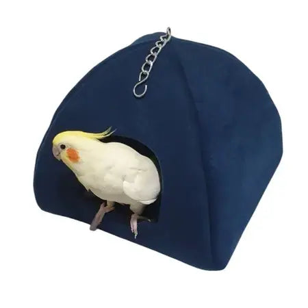 Toca Cabana Rede Aves Pequenas 23CM - Conforto Pet Premium + Versátil | Caprioli Shop - Azul - Casinha Para Aves