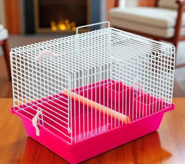 Transporte gaiola para pássaros calopsita - Cor Rosa | Caprili Shop - Gaiolas e Ninhos Pássaros