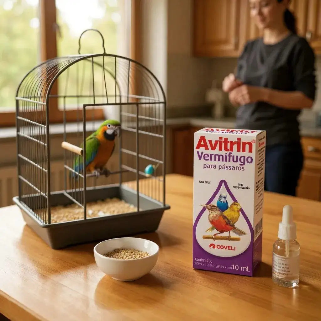 Vermífugo Pássaros - Combate Vermes Gastrointestinais e Pulmonares | Caprili Shop - medicamento para passaro