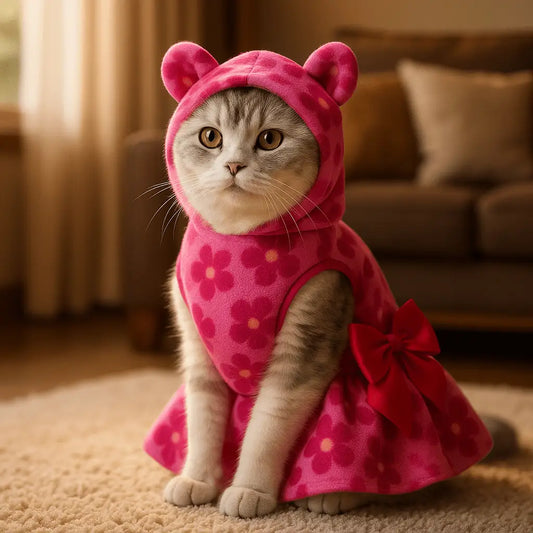Vestido Soft Inverno para Gatos Conforto e Estilo | Caprioli Shop roupas acessórios gatos